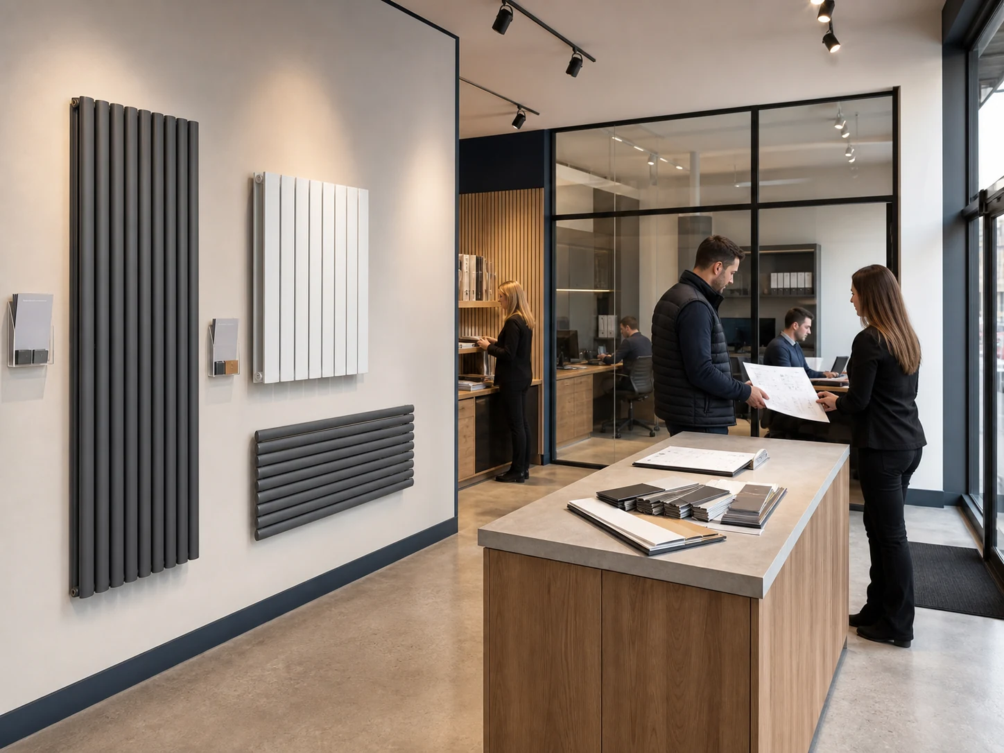 A small independent ecommerce team managing radiator products, orders and listing content